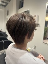 ハーツ 船橋(HEARTS)&nbsp;ナチュラル白髪ぼかし◎透明感カラー×ショートスタイル