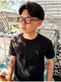 岡山メンズサロン20代30代40代刈り上げリバースセンターパート