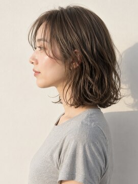 ヘイ 松本店(HEY) 【HEY 松本】ゆるふわミディボブパーマ×アッシュブラウン