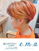 エマヘアデザイン(e.m.a Hair design) カッパーオレンジ