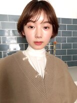 アイティー バイ アルバム 中野店(IT by ALBUM) チャコールブラウン_厚めバングローライトスリークボブ_37059