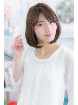 ヘアアンドビューティー ミック(Hair & Beauty miq) 伸ばしかけに◎カーキアッシュナチュラル前下がりボブc1