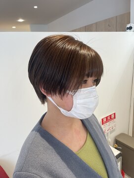 アズールサン 草加西口店(azule-sun) マッシュショート ブリーチなし ベージュ◎