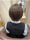 仙台D　大人かわいい耳かけショートボブ丸みナチュラルショート