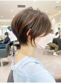 30代40代50代・大人ショートボブ・白髪ぼかし・小顔カットBISA