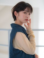 ベンジー 天神店(benji)&nbsp;ショートカット×ひし形ショートボブ×前髪あり