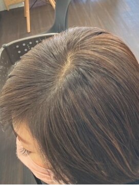 レイディバードカラー 籠原店 30分のリタッチカラー（根元白髪染め）