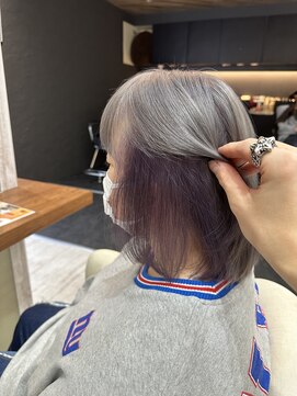 ソワン ドゥ ブレス 立花店(soin de brace) インナーカラー/バイオレットカラー/シルバーカラー