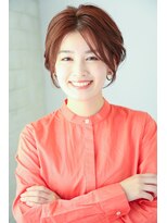 大人ショート/ショートボブ/マチルダボブ/ピンクベージュ/卵型