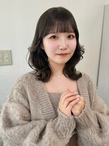 ルーナ(Luna)&nbsp;透明感オリーブグレージュ　鎖骨ミディ