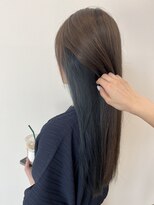 ビーヒアナウ N゜03 金沢駅西店(BE HERE NOW)&nbsp;【inner color/design color/ブルー/グレージュ/ロング】