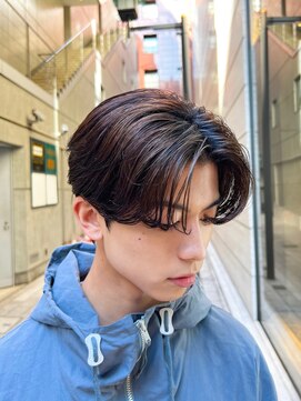 ガーデン 銀座(GARDEN) 艶センターパートニュアンスパーマダークアッシュ韓国マッシュ