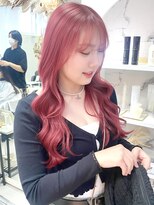 ジィルム(XELM)&nbsp;ワインレッドブリーチレイヤーカット【高崎/高崎駅/高崎駅西口】