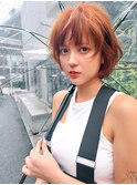 Aimee町田 マッシュショート×オレンジブラウン