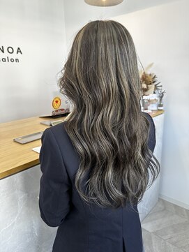 エマノア(EMANOA) 津田沼 グレージュカラー ハイライト レイヤーカット