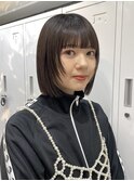 ◎ミニボブ縮毛矯正髪質改善ストレート顔まわりレイヤーカット