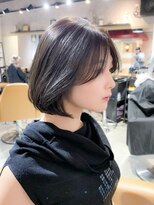 ロンド ロワール 門前仲町(Lond Loire)&nbsp;ボブショートボブ縮毛矯正ベージュグレージュ門前仲町