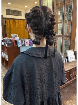 ロチカバイドールヘアー 心斎橋(Rotika by Doll hair) double リボン　アレンジ