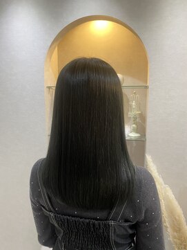 カラークチュール(Color Couture) レイヤーロング/髪質改善/レッドブラウン/フルバング/イメチェン