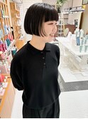 抜きっぱなしインナーカラー×刈り上げボブ