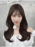 透明感ショコラグレージュ/韓国くびれヘア/ロングレイヤー/学割