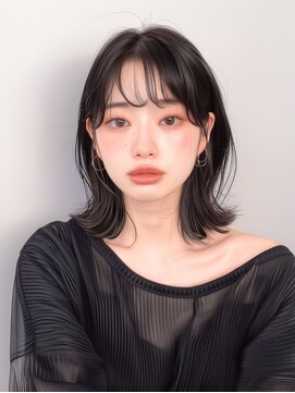 ラベストクズハ(LOVEST KUZUHA) ショートボブ/外はねボブ/眉上バング/フェイスレイヤー/大人ボブ