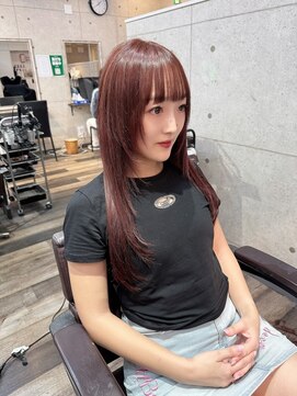 ルフレ 新宿歌舞伎町店(Reflet) チェリーレッド/シングルカラー/髪質改善/プルエクステ