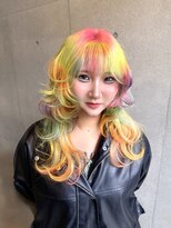 ヴァーディ オモテサンドウ(Vardy omotesando)&nbsp;デザインカラー・ポイントカラー・派手髪・ブリーチカラー