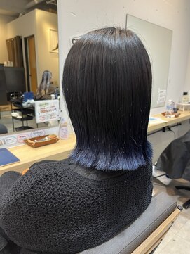 ネイビーカラー/裾カラー/グラデーションカラー ＊ 20代30代