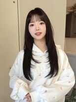 イコ 心斎橋(.ico) ミルクティーグレージュアプリコットオレンジハイライトカラー