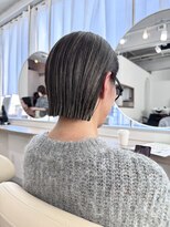 ティエル 町田店(tiel)&nbsp;【Bob】ぱつっと×白髪ぼかしハイライト