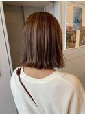 ナチュラルベージュ外ハネボブ