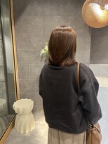 ロエ 平尾山荘(loe) オリーブベージュ×ボブ