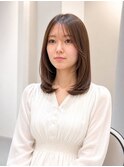ナチュラル内巻きストレート