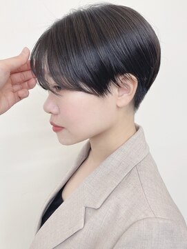 モリオフロムロンドン 原宿本店(morio from London) 【morio 原宿】刈り上げマッシュショート グレージュ