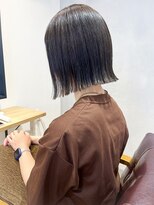 エミス バイ メルト 吉祥寺(emis by melt)&nbsp;【吉田】外はねボブ切りっぱなしオリーブベージュアースカラー