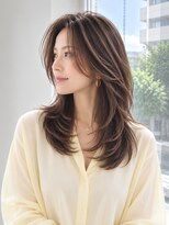 ヘアー ミッション 心斎橋店(hair Mission)&nbsp;白髪ぼかし/ハイライト/大人女性/グレイカラー/ロングレイヤー