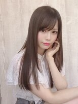 ヘアー アンド ビューティー ザ エフ 西尾店(Hair Beauty the F)&nbsp;【the F 】大人のグレージュ艶々ロングヘア