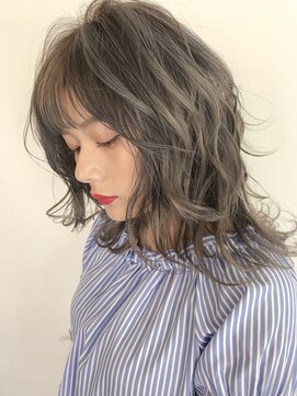 ネス(ness) [RIMMA] 馬場 俊幸:シルクグレージュ   ／レイヤーセミロング