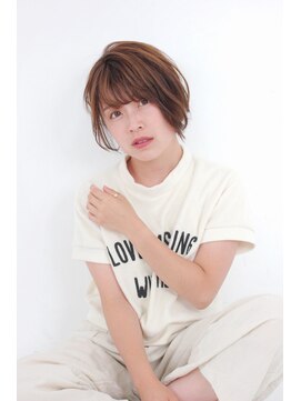 ヘア メイク フィーチェ(hair make fiche) 可愛いシースルーバングショート