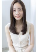 小顔前髪×ココアブラウン×大人かわいい×フリンジウェーブ 
