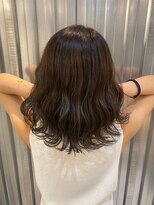 ジーナ 札幌(Zina)&nbsp;【Zina札幌】フリンジウェーブ前髪大人かわいいココアブラウン