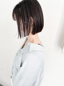 キャンバス バイ ネオリーブ 横浜西口(Canvas by neo.) プツッとボブ　ぱっつんボブ　切りっぱなしボブ