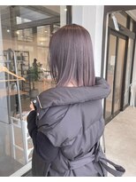 ナンバー(number+)&nbsp;20代30代40代外ハネアッシュグレージュ肩ライン耳掛け