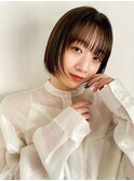 暗めカラー/ショートボブ/マロンベージュ/くすみベージュ/柏