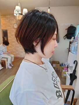 ミエル(miel) 【hair design miel】大人ショートボブ