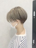 イースブルー 高松店(Y’s Blue) ◎お客様スタイル◎ハンサムショート◎ミルクティーベージュ