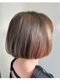 インナーカラーボブ