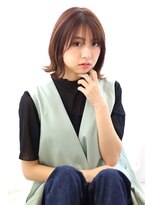 マルシェ(marche)&nbsp;大人ガーリーな外ハネボブ【くびれヘア　ミルクティーベージュ】