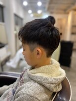 ソイクフ 四条大宮店(SOY-KUFU)&nbsp;【soy-kufu】MEN'S HAIRアッシュブラックマッシュパーマ